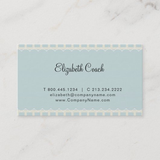 ヴィンテージブルー 名刺 (正面)