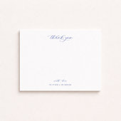 ヴィンテージブルーChinoiserieフローラありがとう ノートカード