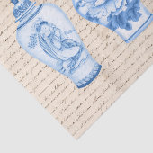 ヴィンテージブルーChinoiserie Ginger Jars Decompage 薄葉紙 (詳細)