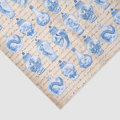 ヴィンテージブルーChinoiserie Ginger Jars Decompage 薄葉紙 (詳細)