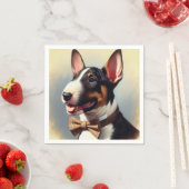 ヴィンテージブル絵を描テリアポートレート スタンダードカクテルナプキン (インサイチュ)