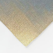 ヴィンテージブル絵を描テリアポートレート フリースブランケット (角)