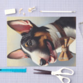 ヴィンテージブル絵を描テリアポートレート 薄葉紙 (クラフト)