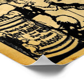 ヴィンテージブレラビットモラスニューオーリンズプリント ポスター (角)