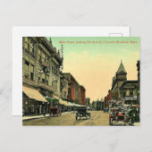 ヴィンテージブロクトン、マサチューセッツ州はがき ポストカード (正面/裏面)