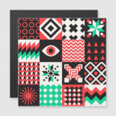 ヴィンテージブロック図形抽象芸術の背景。 (正面/裏面)