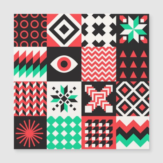 ヴィンテージブロック図形抽象芸術の背景。 (正面)