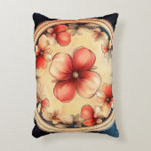 ヴィンテージブロッサムメダリオン – フローラアクセント枕 アクセントクッション (正面(垂直))