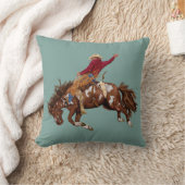 ヴィンテージブロンコライダー クッション (ブランケット)