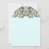 ヴィンテージブロンズ製鉄工結婚式招待状 招待状 (裏面)