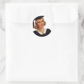 ヴィンテージブロンド教育レディ ラウンドシール (バッグ)