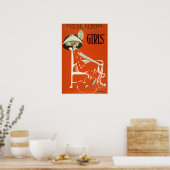 ヴィンテージブロードウェイコメディショーガールズバ恋しく思イオレット ポスター (キッチン)