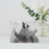 ヴィンテージブロードウェイコーナーサイン – ニューヨークシティポスト ポストカード (スタンド正面)