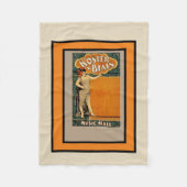 ヴィンテージブロードウェイ音楽会場広告 フリースブランケット (正面)