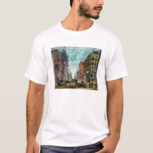 ヴィンテージブロードウェイ&メイドレーン, 1800年代NY-Tee Tシャツ (正面)
