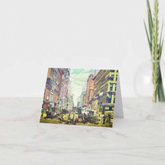 ヴィンテージブロードウェイ、NYC(1880s)カード カード (正面)