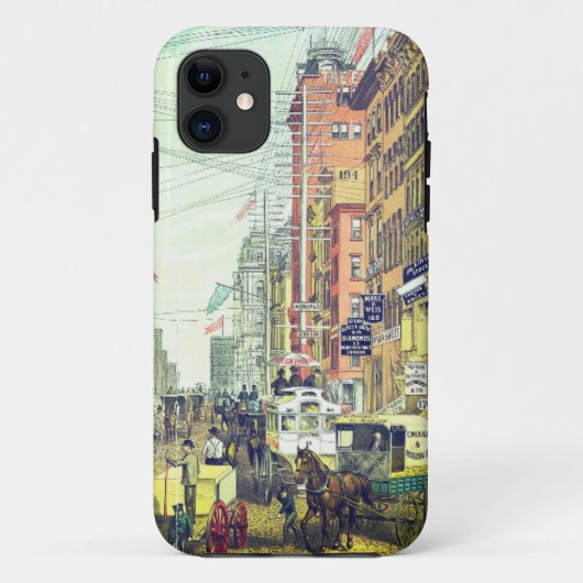 ヴィンテージブロードウェイ、NYC(1880s) Case-Mate iPhoneケース (裏面)