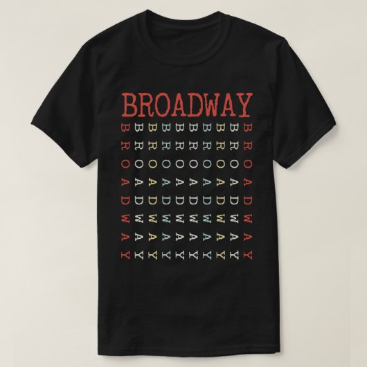 ヴィンテージブロードウェイ Tシャツ (デザイン正面)