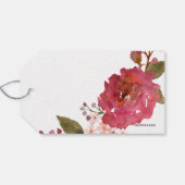 ヴィンテージブーケクリスマスホリデー ギフトタグ (裏面横)