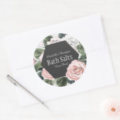 ヴィンテージブーケバスソルトメイソンジャー ラウンドシール (封筒)