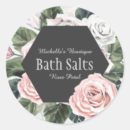 ヴィンテージブーケバスソルトメイソンジャー ラウンドシール