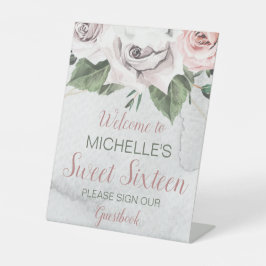 ヴィンテージブーケバラSweet sixteen 台座サイン