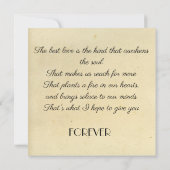 ヴィンテージブーケワイルドフラワー招待状 招待状 (裏面)