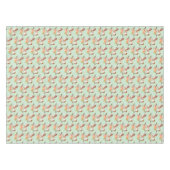 ヴィンテージブーケ付きロッキング馬 テーブルクロス (正面(横))