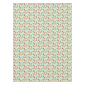 ヴィンテージブーケ付きロッキング馬 テーブルクロス (正面)