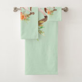 ヴィンテージブーケ付きロッキング馬 バスタオルセット (インサイチュ)