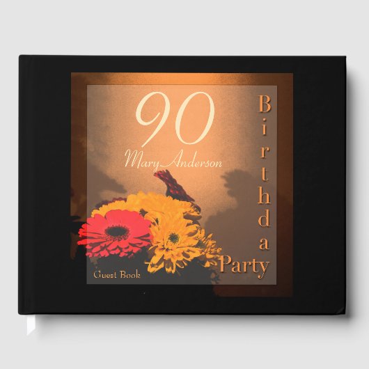 ヴィンテージブーケ90thバースデーパーティーゲストブック ゲストブック (正面)