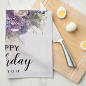 ヴィンテージブーケ |カスタマイズ誕生日 キッチンタオル (四つ折り)