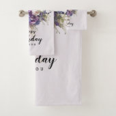 ヴィンテージブーケ |カスタマイズ誕生日 バスタオルセット (インサイチュ)