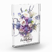 ヴィンテージブーケ |カスタマイズ誕生日 フォトブロック (左)