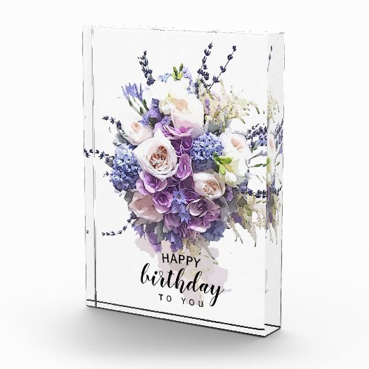 ヴィンテージブーケ |カスタマイズ誕生日 フォトブロック (右)