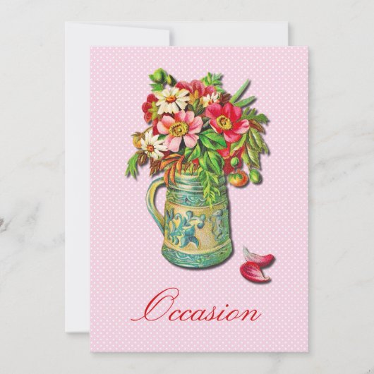 ヴィンテージブーケ 招待状 (正面)