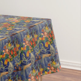 ヴィンテージブーケ(背景に姿を含む) テーブルクロス