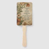 ヴィンテージブーゲンビリア結婚アールヌーボー ハンドファン (裏面)