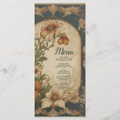 ヴィンテージブーゲンビリア結婚アールヌーボー メニュー (裏面)