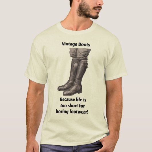 ヴィンテージブーツTシャツ Tシャツ (正面)