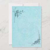 ヴィンテージブ結婚ルー 招待状 (裏面)