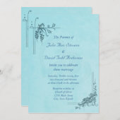 ヴィンテージブ結婚ルー 招待状 (正面/裏面)