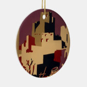 ヴィンテージプエブロWPA国立公園旅行ポスター セラミックオーナメント (右)