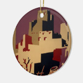 ヴィンテージプエブロWPA国立公園旅行ポスター セラミックオーナメント (左)