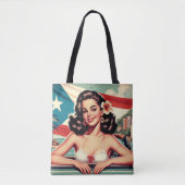 ヴィンテージプエルトリカガール トートバッグ (正面)