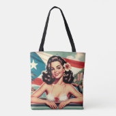 ヴィンテージプエルトリカガール トートバッグ (裏面)