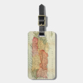 ヴィンテージプエルトリコの地図, 1898 ラゲッジタグ (正面縦)