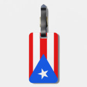 ヴィンテージプエルトリコの地図, 1898 ラゲッジタグ (裏面縦)