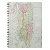 ヴィンテージプエルトリコの地図（1901年） ノートブック (正面)