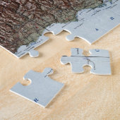 ヴィンテージプエルトリコの地図（1952年） ジグソーパズル (側面)